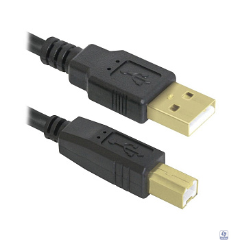 Defender USB04-10 PRO Кабель USB 2.0  для соед. 3.0м AM/BM , зол.конт, 2фер.фил.  (87431)