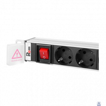 REM Вертикальный блок розеток Rem-16 с выкл., 15  Shuko, 10 C13, вход  IEC 60320 C20 16A, алюм., 42-48U (R-16-15S-10C13-V-1820)