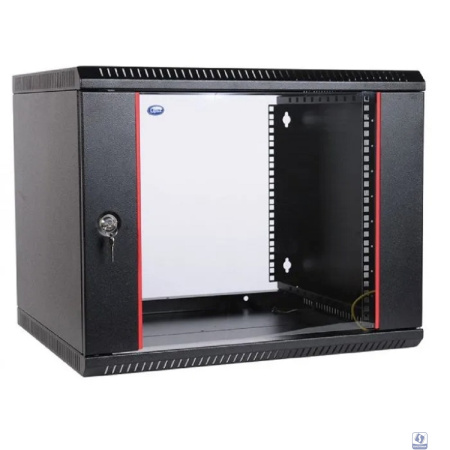 ЦМО Шкаф телекоммуникационный настенный разборный 15U (600х520) дверь стекло,цвет черный (ШРН-Э-15.500-9005) (1 коробка)