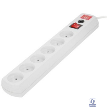 MOST Сетевой фильтр LR 1.7м (6 розеток) белый 