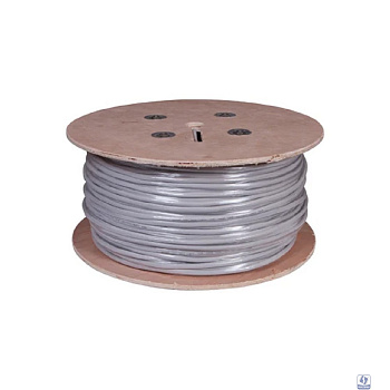 Rexant (01-1012-R) Кабель витая пара U/UTP, CAT 5е, PVC, 16PR, 24AWG, INDOOR, SOLID, серый, 305м, РФ
