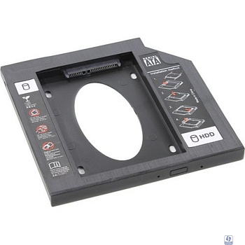 ORIENT UHD-2SC9PL, Шасси для 2.5" SATA HDD для установки в SATA отсек оптического привода ноутбука 9.5 мм, пластик (30842)