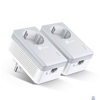 TP-Link TL-PA4010P KIT AV600 Комплект адаптеров Powerline со встроенной розеткой