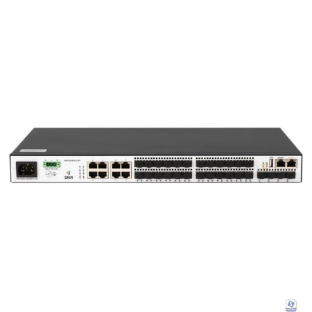 SNR SNR-S2995G-24FX Управляемый коммутатор уровня 3, 16 портов 100/1000Base-X SFP, 8 портов Combo 10/100/1000Base-T|100/1000Base-X SFP, 4 порта 1/10G SFP+, VSF HA, встроенный БП ~220V AC, RPS 12V DC