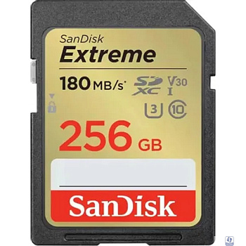 SecureDigital 256GB SanDisk Extreme UHS-I Class 3 (U3) V30 180/90 MB/s <SDSDXVV-256G-GNCIN>