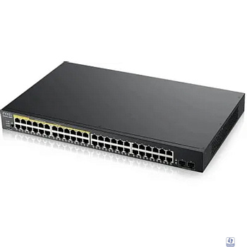 Zyxel GS190048HPV2-EU0101F Smart L2 PoE + switch, rack 19 ", 48xGE (24xPoE +), 2xSFP, PoE budget 170 W
