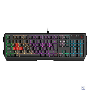 Клавиатура A4Tech Bloody B140N черный USB Multimedia for gamer LED (B140N)