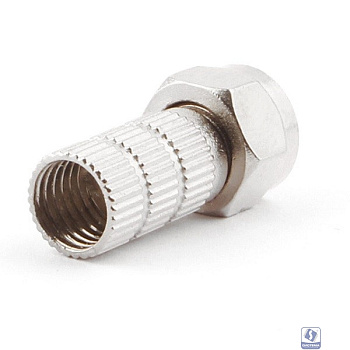 F Коннектор Cablexpert для кабеля RG6, 5шт, с уплот. рез. кольцом (SPL6-02)