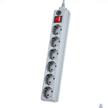 Perfeo Сетевой фильтр "POWER+",PF_A4675 (5,0м, 6 розеток, серый (PF-PP-6/5,0-G))