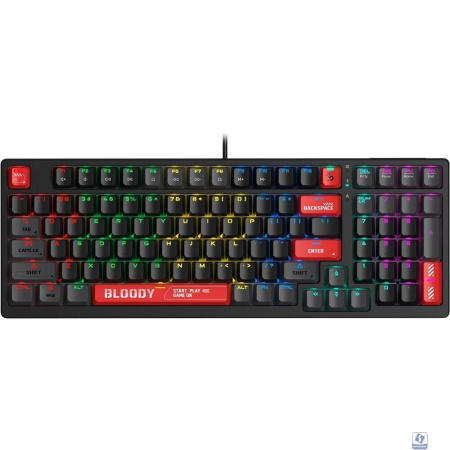 Клавиатура проводная A4Tech Bloody S98 красный (механическая, USB, for gamer, LED) (S98 RED)