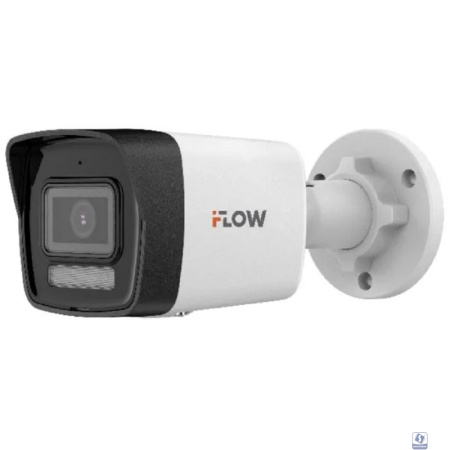 iFLOW F-IC-1122CM(2.8mm) Eco 2Мп уличная цилиндрическая IP-камера с гибридной Smart-подсветкой и встроенным микрофоном