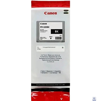 Canon PFI-320BK  Картридж  для Canon TM-200/TM-205/TM-300/TM-305, чёрный, 300 мл