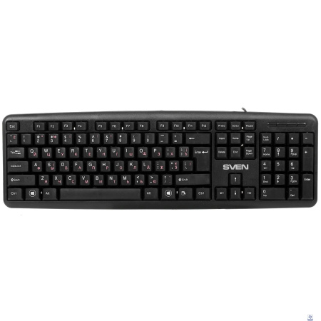 Клавиатура SVEN KB-S230 чёрная (104кл, каб. 2м)