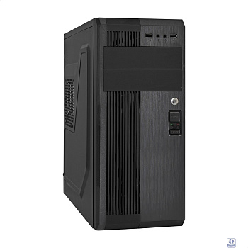 Exegate EX283220RUS Корпус Miditower ExeGate UN-605B Black, ATX, <без БП>, 2*USB, Audio, замок блокировки кнопки питания