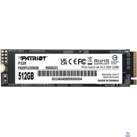 SSD Patriot PCIe 3.0 x4 512GB P320P512GM28 P320 M.2 2280