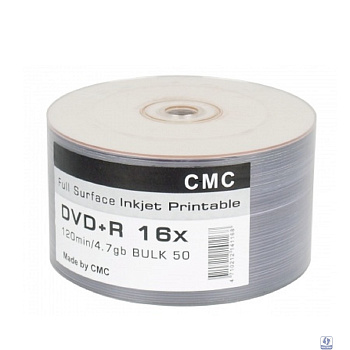 CMC DVD+R 4,7 GB 16x Bulk/50 Full Ink Print   (RECASSIST) (141182)