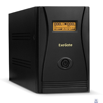 Exegate EP285532RUS ИБП ExeGate SpecialPro Smart LLB-2200.LCD.AVR.EURO.RJ <2200VA/1300W, LCD, AVR, 4 евророзетки, RJ45/11, Black>