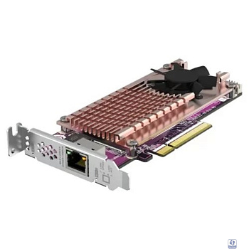 карта расширения/ QNAP QM2-2P10G1TB Marvell AQC113C PCIe Gen3 x8, Dual M.2 2280 PCIe Gen3 x4 NVMe, LAN 1x10GBASE-T 10GbE, Low-profile bracket pre-loaded, Low-profile flat and Full-height are bundled