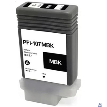 Струйный картридж NV Print PFI-107MBK (NV-6704B001) Matte Black для Canon imagePROGRAF iPF670/680/770 (130 мл)