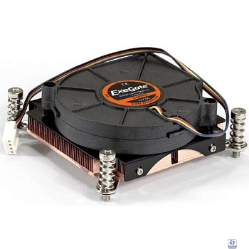 Exegate EX286161RUS Кулер ExeGate ESNK-0049.PWM.1U.2011/66.Cu (радиальный (улитка), медный, 1U, socket LGA2011/2066, TDP 115W, Fan 75mm, PWM, 2000-5000RPM, 2 ball bearing, 4pin, 46-54db, ресурс 70000 