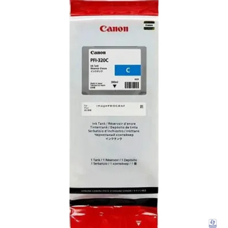 Canon PFI-320С Картридж  для Canon TM-200/TM-205/TM-300/TM-305, голубой, 300 мл