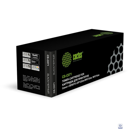 Картридж лазерный Cactus CS-C071 071 черный (1200стр.) для Canon i-SENSYS LBP122dw/MF272dw/ MF275dw