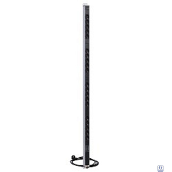 REM Вертикальный блок розеток Rem-16 с фил. и инд., 20 Shuko, 16A, алюм., 33-38U, шнур 3 м. (R-16-20S-FI-1420-3)