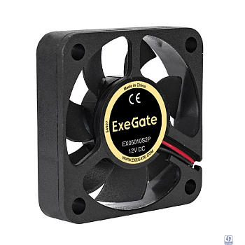 Exegate EX283365RUS Вентилятор ExeGate EX05010S2P, 50x50x10 мм, подшипник скольжения, 2pin, 4500RPM, 24dBA