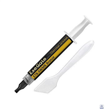 Exegate EX293374RUS Термопаста ExeGate ETB-5WMK Bronze (4,9 Вт/(м•К), 1.5г, шприц с лопаткой)