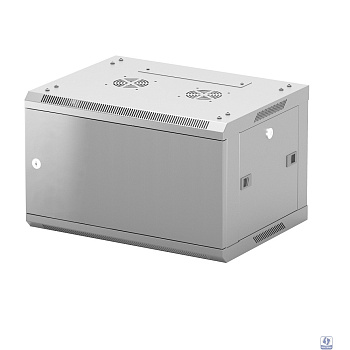 NEOMAX Шкаф телекоммуникационный  настенный 6U (600х350), металлическая дверь, замок-ключ (3 шт), разборный, цвет серый (1 коробка) [NCB-WM6U-6035MK3-100-GY]