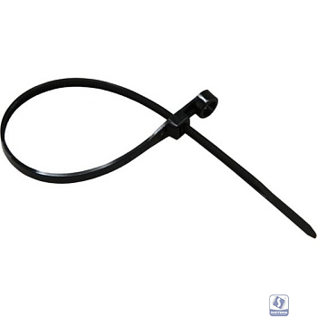 Rexant (07-0205) Хомут-стяжка нейлоновая под винт 200x4,3мм, черная (100 шт/уп)