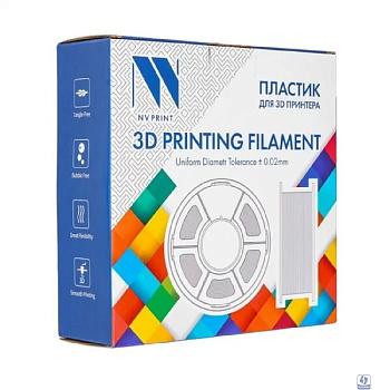 Филамент NVPRINT PLA+ Trasparent Yellow для 3D печати диаметр 1.75мм  длина 330 метров  масса 1 кг