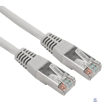 Rexant (18-8002-1) Шнур коммутационный, патч-корд F/UTP RJ45-RJ45, CAT 5e, LSZH серый, 1м