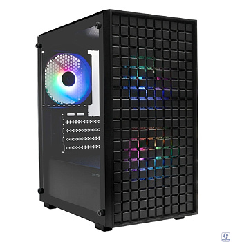 XASTRA Корпус A306M 3FRGB Black mATX/Mesh/ tempered glass / 3x 120mm FC120 FRGB fans/ A306M-3FC12F