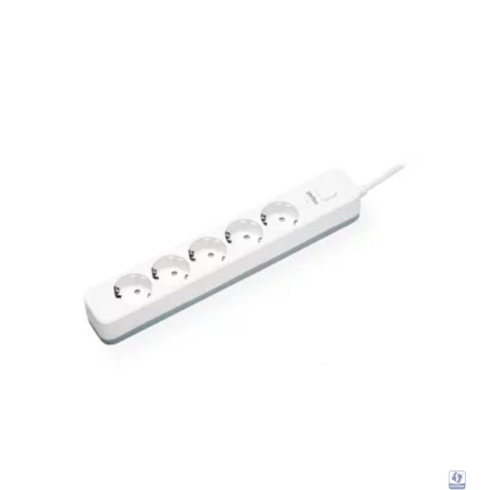Perfeo сетевой фильтр "POWER STREAM", 2500W, 1,5м, 5 розеток, белый.