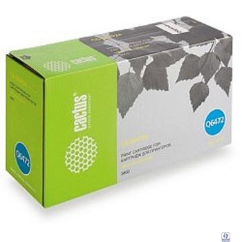 CACTUS Q6472A/AR Картридж (CS-Q6472A/AR) для принтера HP Color LaserJet 3600, желтый, 4000 стр.