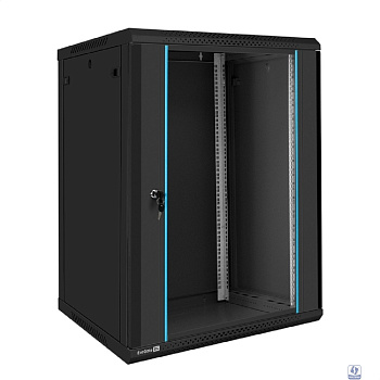 Exegate EX300270RUS Шкаф телекоммуникационный 19" настенный 18U ExeGate EC-WM-18U.600.G.BLACK (19”, 18U, 600x600x901mm (ШхГхВ), передняя дверь закаленное стекло, съемные боковые панели, пыле- и влагоз
