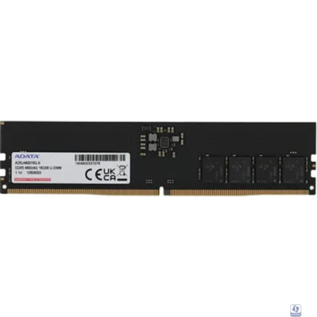 A-data DDR5 DIMM 16Gb 4800MHz AD5U480016G-S RTL PC4-25600 CL40 288-pin 1.1В single rank