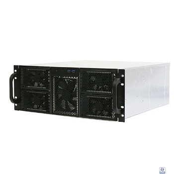 Procase RE411-D0H17-E-55 Корпус 4U server case,0x5.25+17HDD,черный,без блока питания,глубина 550мм,MB EATX 12"x13"