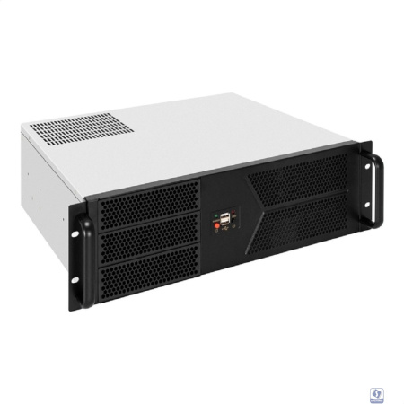 Exegate EX298431RUS Серверный корпус ExeGate Pro 3U400-07 <RM 19", высота 3U, глубина 400, БП 1200RADS, 2*USB>
