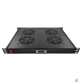 5bites Модуль охлаждения FM-17 для сетевых шкафов 4*FANS / LCD / THERMOSTAT / D=600-800 / 1U / 19"