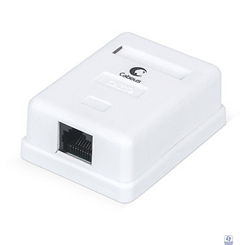 Cabeus WS-8P8C-Cat.5e-1 Розетка компьютерная RJ-45, категория 5e, одинарная, внешняя, Dual IDC 