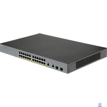 ZYXEL GS1350-26HP-EU0101F L2 коммутатор PoE+ для IP-видеокамер 24xGE PoE+, 2xCombo (SFP/RJ-45), бюджет PoE 375 Вт, дальность передачи питания до 250 м, автоперезагрузка PoE-портов