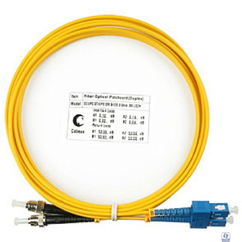 Cabeus FOP(d)-9-SC-ST-3m Шнур оптический duplex SC-ST 9/125 sm 3м LSZH
