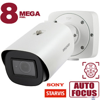 BEWARD SV5018RBZ Уличная IP-Камера 8 Мп, 1/1.8'' КМОП Sony Starvis, 2xWDR до 120 дБ, 3 потока Н.265/Н.264 HP/MJPEG, 30к/с (все разрешения), 3840x2160, моторизованный объектив 3.6-10 мм