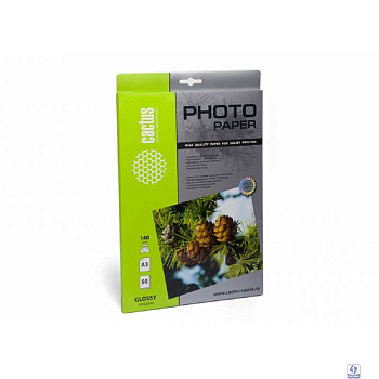 Cactus CS-GA314050 Фотобумага глянцевая А3 140 г/м2 50 листов