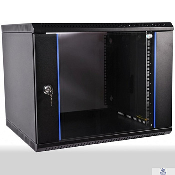 ЦМО Шкаф телекоммуникационный настенный разборный ЭКОНОМ 15U (600 x 650) дверь металл, цвет черный (ШРН-Э-15.650.1-9005)