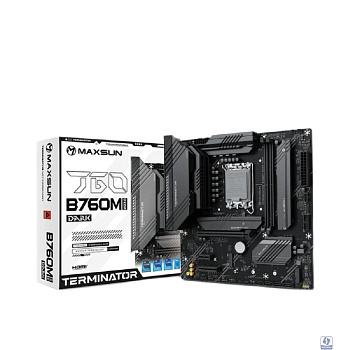 MAXSUN MS-Terminator B760M GKD5 DARK (Socket 1700, mATX, 2*DDR5, DP/HDMI, 4*SATA3, 3*M.2, 1*PCIEx16/1*PCIEx4/1*PCIEx1, LAN 1*2.5G , 6*USB2.0, 2*USB 3.2, 2*ARGB+1*RGB, black, RTL)