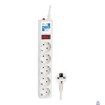 PowerCube Сетевой фильтр 1.9м 5 розеток (SPG-B-6-WHITE), белый