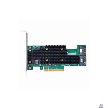 HBA-адаптер Broadcom 9600-16i SGL (05-50111-00)  PCIe v4 x8 LP, Tri-Mode SAS/SATA/NVMe 24G HBA, 16port (2*int SFF8654), SAS4016 IOC, RTL 